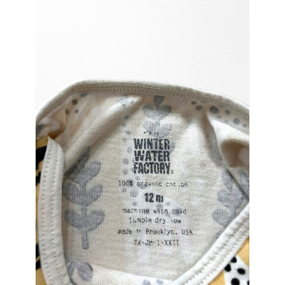 Winter Water Factory Organic Giraffes Lap-Neck Tee, 12 Months - Picture 3 of 4